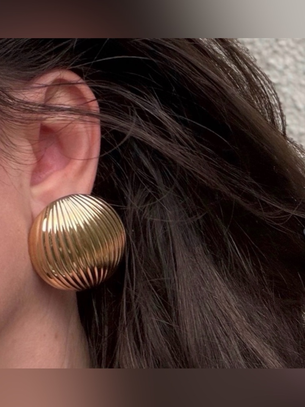 Elegant Gold Sphere Earrings